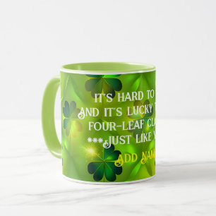 St Patrick's Day Clover 4 Lists Trendy Collection Mug