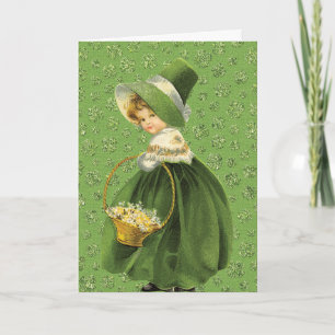 St. Patrick's Day Clover Leaf Greeting Card
