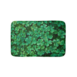 St. Patrick's Day Clover patch Bath Mat