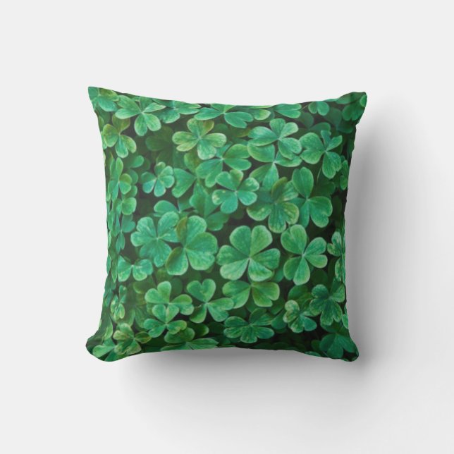 St. Patrick's Day Clover patch Cushion (Front)