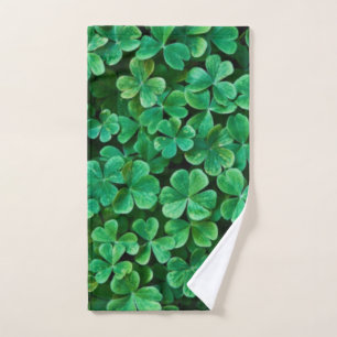 St. Patrick's Day Clover patch Hand Towel