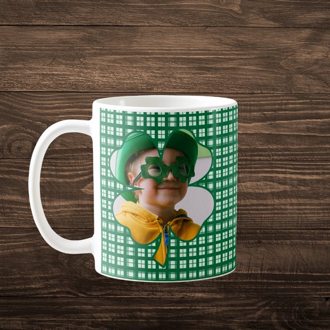 St. Patrick's Day Clover Photo Coffee Mug (Creator Uploaded)