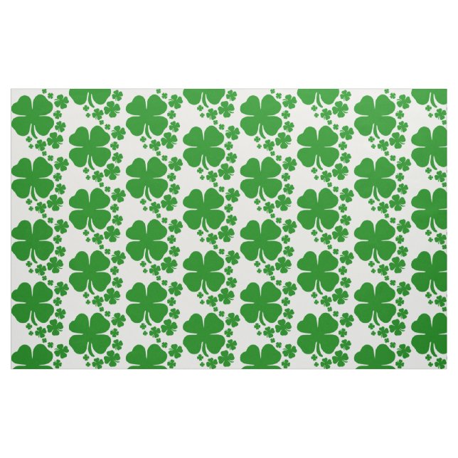 St Patricks Day Clover Shamrock Pattern Design Fabric (Fat Quarter)