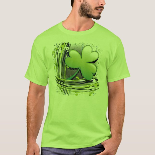 St Patrick's Day Clover T-Shirt (Front)