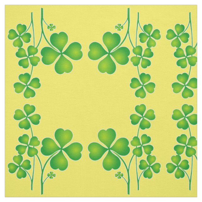 St. Patrick's Day Clover + your ideas Fabric (Swatch)
