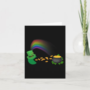 St Patricks Day Clovers Fun Boys Girls Kids Card