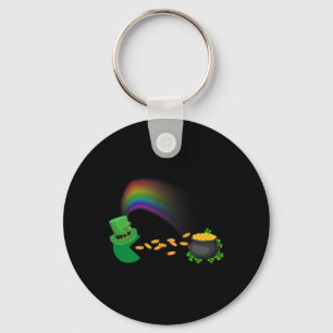 St Patricks Day Clovers Fun Boys Girls Kids Key Ring
