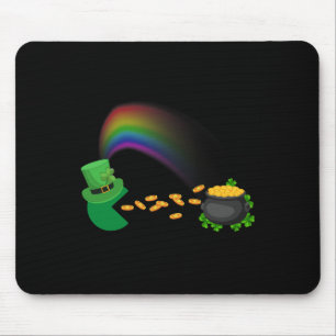 St Patricks Day Clovers Fun Boys Girls Kids Mouse Mat