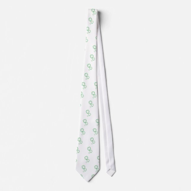 St. Patrick's Day Clovers Tie (Front)