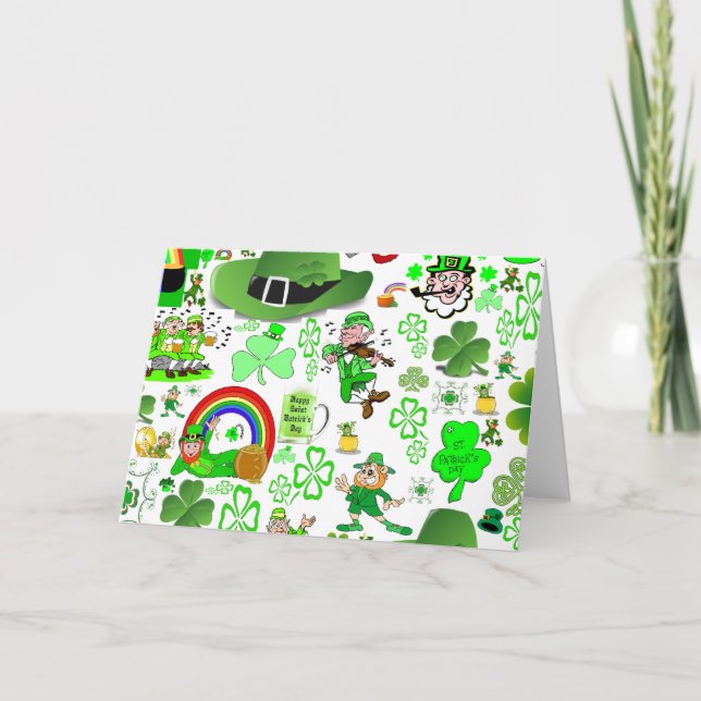 St Patrick's Day Collage Card (Front)