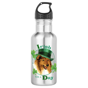 St. Patrick's Day Collie 532 Ml Water Bottle