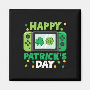 St Patricks Day Controller Video Game Kids Boy Tod Magnet