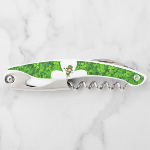 St. Patrick's Day Corkscrew Bottle Opener