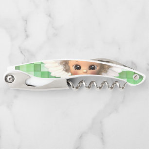 St. Patrick's Day Corkscrew Bottle Opener Angel