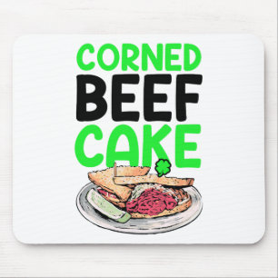 St. Patricks Day Corned Beef Cabbyge Lover Paddy D Mouse Mat
