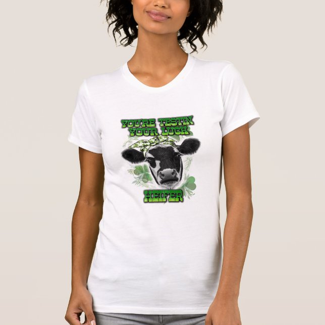St. Patrick's Day Cow T-Shirt (Front)
