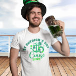 St. Patricks Day Cruise Green Custom Year  T-Shirt<br><div class="desc">This design may be personalised in the area provided by changing the photo and/or text. Or it can be customised by clicking Personalise this Template and then choosing the click to customise further option and delete or change the colour of the background, add text, change the text colour or style,...</div>