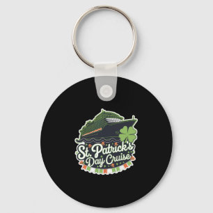 St Patrick's Day Cruise Ship Cruising Shamrock Iri Key Ring