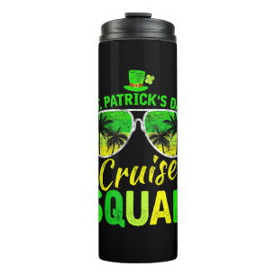 St Patrick's Day Cruise Squad 2025 Funny Family Ma Thermal Tumbler