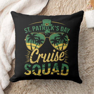 St Patrick's Day Cruise Squad Family Matching Cushion