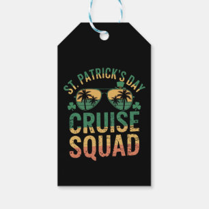 St Patrick's Day Cruise Squad Funny Family Matchin Gift Tags