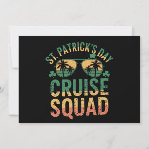 St Patrick's Day Cruise Squad Funny Family Matchin Invitation