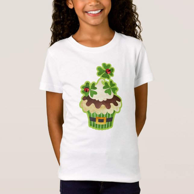 St. Patrick's Day Cupcake Tshirt (Front)