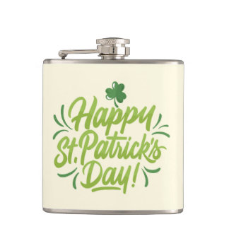 St. Patrick's Day Custom Flask Green Beer Mug