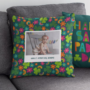 St. Patrick's Day Custom Message and Photo Cushion