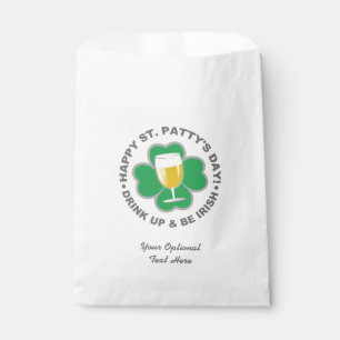 St. Patrick's Day custom text favour bags