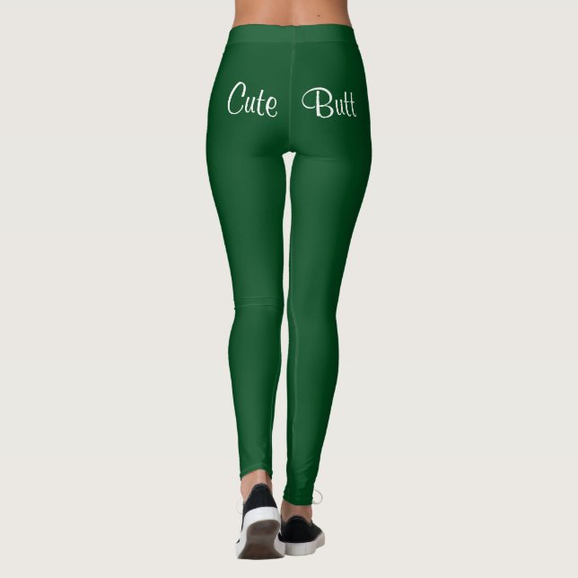 St. Patrick's Day Cute Butt 4Polly Leggings (Back)