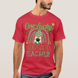 St Patricks Day Cute One Lucky Kindergarten Teache T-Shirt