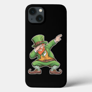 St Patricks Day Dab Dabbing Leprechaun In Green iPhone 13 Case