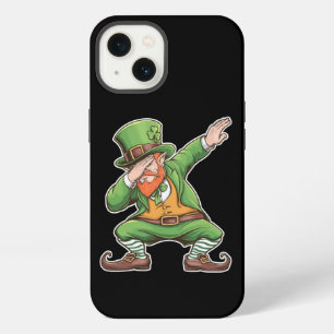 St Patricks Day Dab Dabbing Leprechaun In Green iPhone 13 Case