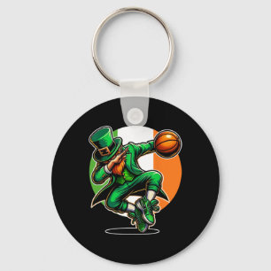 St Patricks Day Dabbing Leprechaun Boys Girls Bysk Key Ring