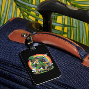St Patricks Day Dabbing Leprechaun Dab Dance Luggage Tag