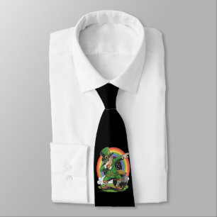 St Patricks Day Dabbing Leprechaun Dab Dance  Tie