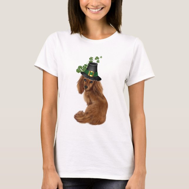 St. Patrick's Day Dachshund Women's t-shirt (Front)