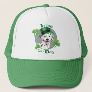 St. Patrick's Day Dalmatian Trucker Hat