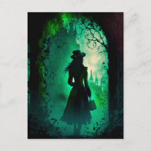 St. Patrick's Day Dark Fantasy Holiday Postcard
