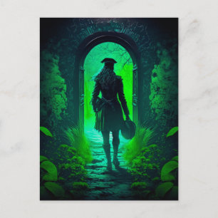 St. Patrick's Day Dark Fantasy Holiday Postcard