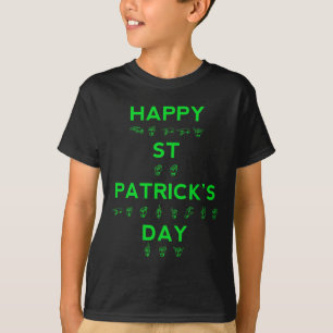 St Patricks Day Deaf Pride Sign Language Asl Aware T-Shirt