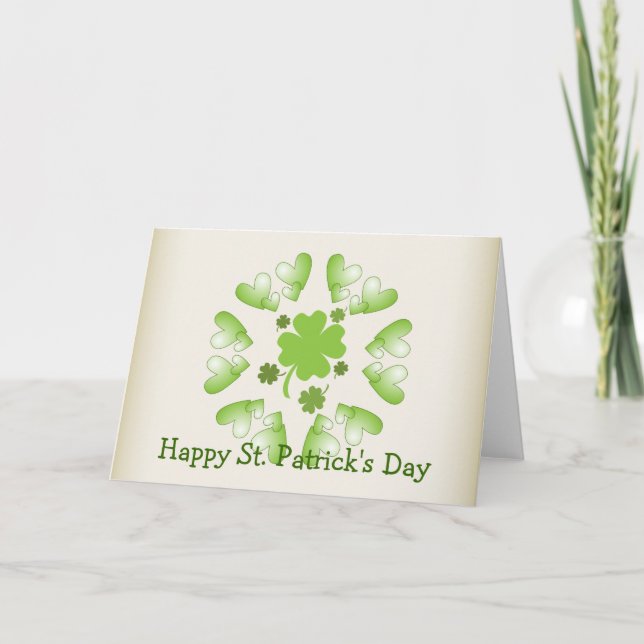 St. Patrick's Day Design Card (Front)