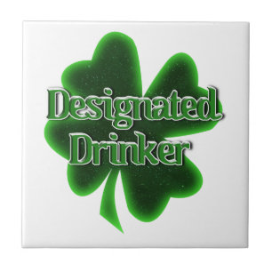 St. Patrick's Day Designated Drinker Tile