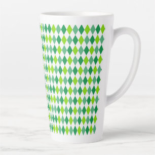 St. Patrick's Day Diamond Shape Pattern-54603 Latte Mug
