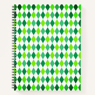 St. Patrick's Day Diamond Shape Pattern-54603 Notebook