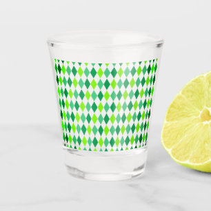 St. Patrick's Day Diamond Shape Pattern-54603 Shot Glass