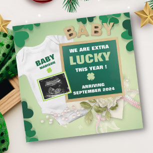 St Patrick's day Digital Pregnancy Announcement