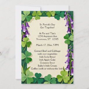 St. Patrick's Day Dinner Invitation