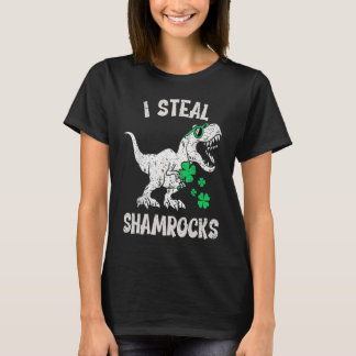 st patrick's day Dinosaur  I Steal Shamrocks  1 T-Shirt